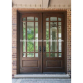 Traditional Style India Design Malaysia Wood Door Design with Glass for Villa